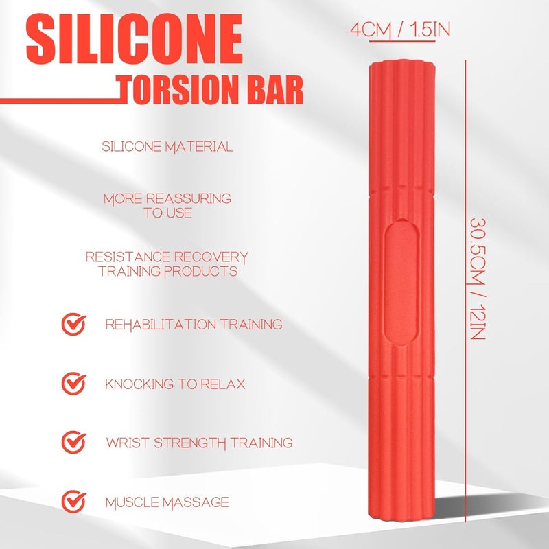 YOIYINI Flex Therapy Bar,Resistance Bar Used to Relieve Pain in the Wrist, Elbow, and Forearm,Tennis Elbow Treatment Bar,Twist Bar for Physical Therapy - Image 2